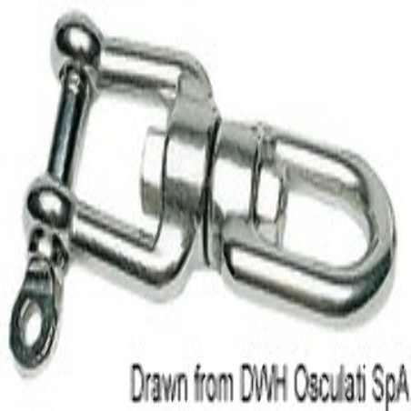 Girella inox doppio occhio 10mm