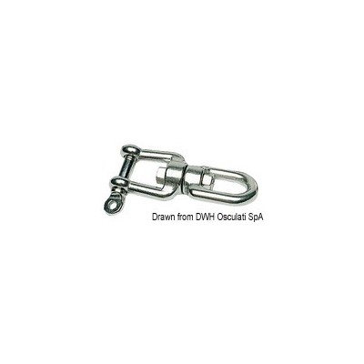 Girella inox doppio occhio 10mm