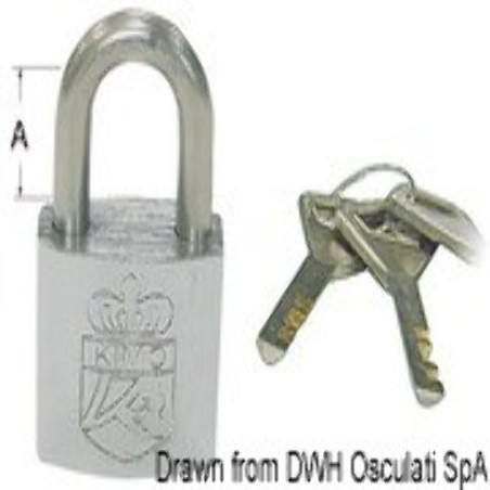 Lucchetto acciaio inox 40x26 mm