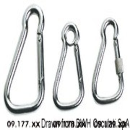 Moschettone inox apertura esterna 80 mm