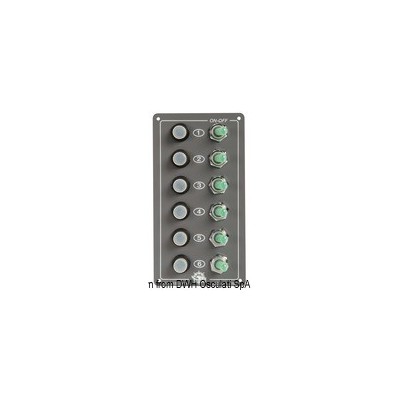 Acquista online Pannello Elite 6 interruttori EQUIPAGGIAMENTO ELETTRICO 1470000 54,00 €
