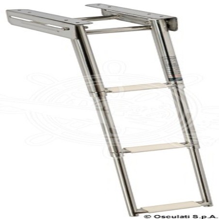 Scaletta inox a scomparsa 3 gradini