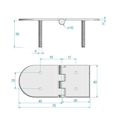 Acquista online CERNIERA C/PERNI ATTREZZATURE DI COPERTA 27.043037 13,50 €