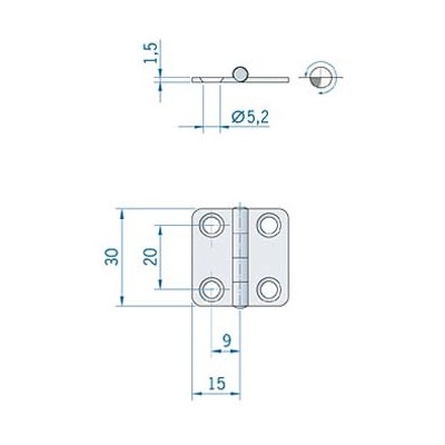 Acquista online CERNIERA OVAL mm.51x35 ATTREZZATURE DI COPERTA 27.042958 3,00 €