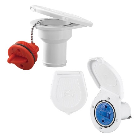 TAPPO IMB. ACQUA CON SPORTELLO 38MM BIANCO