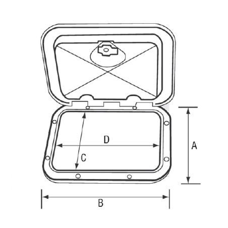 ISPEZIONE PIASTRA INT DIA 190MM BIANCO