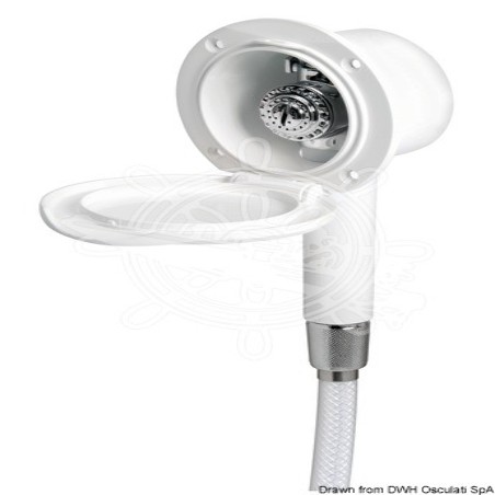Doccia Classic Evo bianca tubo PVC 2,5 m a parete 