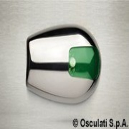 Fanale di coperta inox 112,5° verde